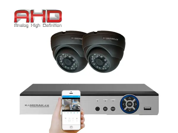 2 kamerovy ahd set he2-64e 5mpx 1920p, h.265, cz menu