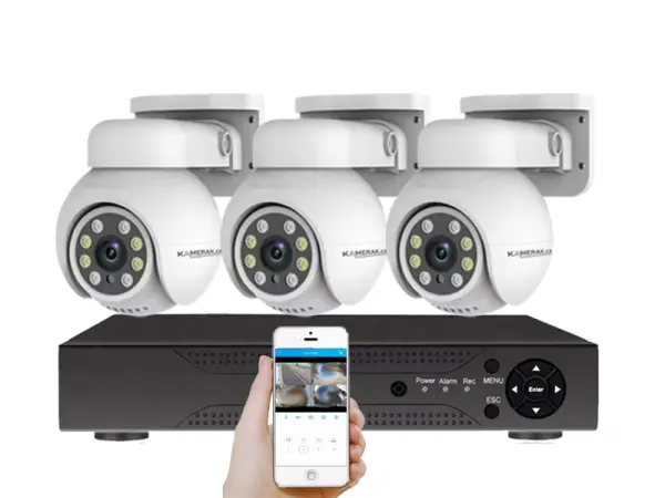 3 kamerovy set ahd wn3-089a ptz 2mpx, cz menu