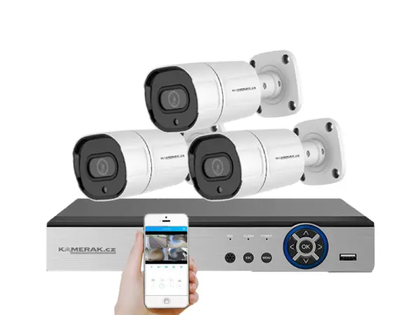 3 kamerovy ahd set he3-63e 5mpx 1920p, h.265, cz menu