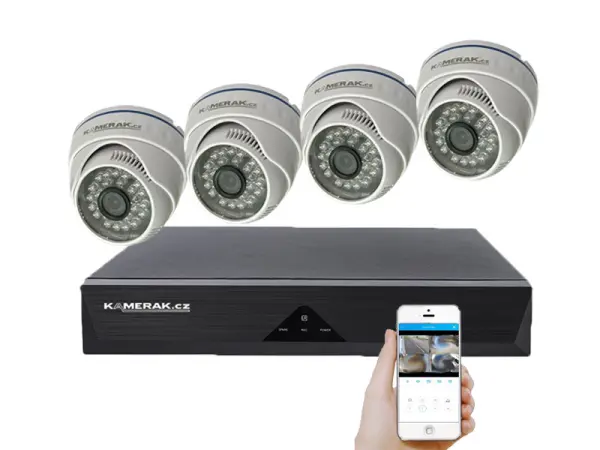 4 kamerov� AHD set WN4-51E 5Mpx 1920p, H.265, CZ menu