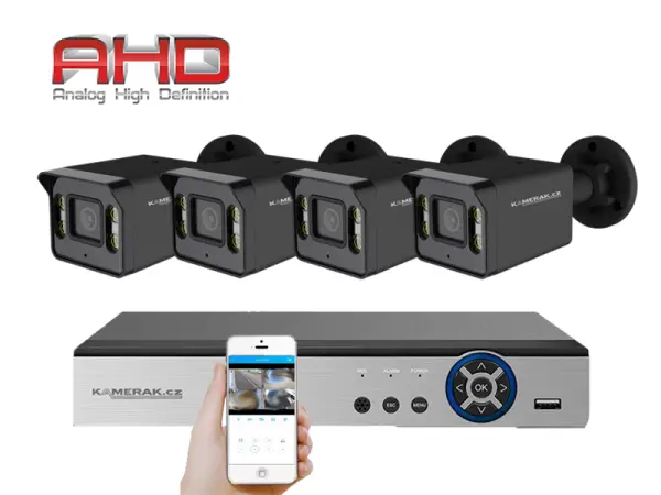 4 kamerovy ahd set he4-57e 5mpx 1920p, h.265, cz menu