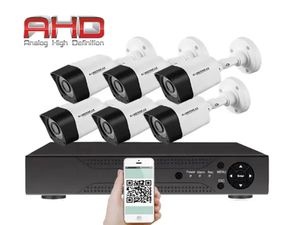 6 kamerovy ahd set wn6-50a 2mpx 1080p, h.265, cz menu