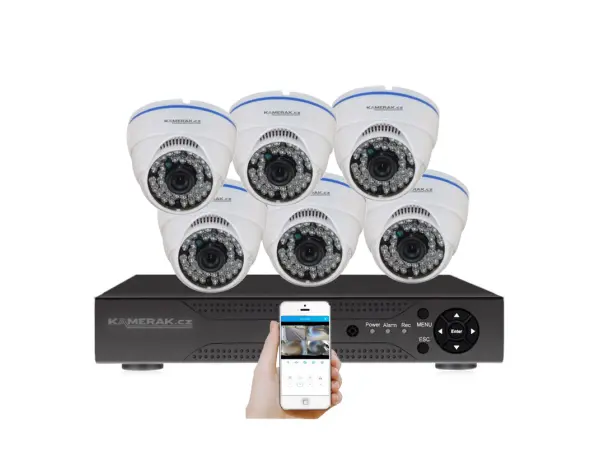 6 kamerov� set AHD WN6-51A-1080p 2Mpx, CZ menu