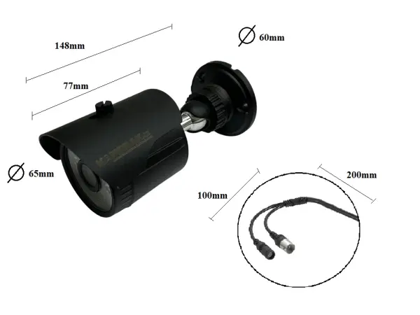 6 kamerovy ahd set wn6-58a 2mpx 1080p, h.265, cz menu