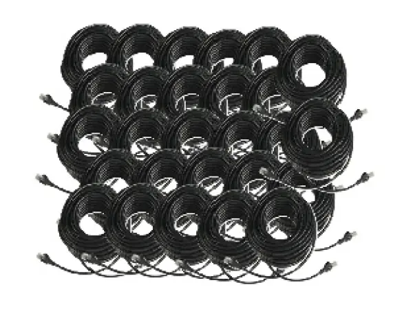 27x utp sitovy kabel patch s koncovkami rj45 cerny