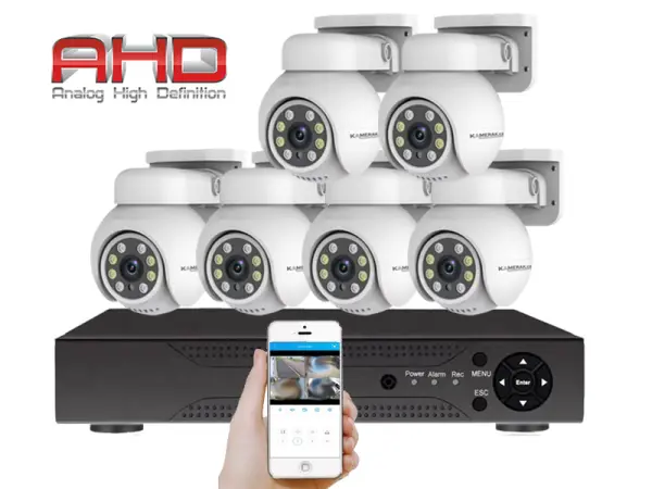 6 kamerovy set ahd wn6-089a ptz 2mpx, cz menu