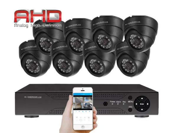 8 kamerov� AHD set WN8-52A 2Mpx 1080p, H.265, CZ menu