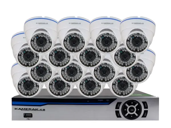 16 kamerovy ahd set he16-51a 2mpx 1080p, h.265, cz menu