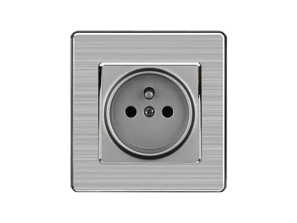 SRAN Elektrick� z�suvka 230V �ed� v r�me�ku nerez ocel