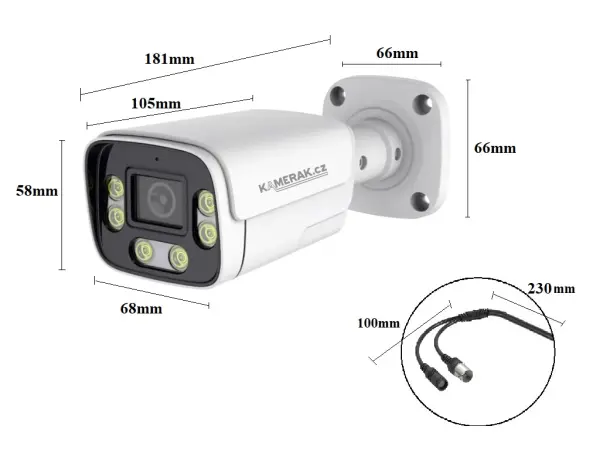 AHD kamera 5MPx 1920p AHD-54E bullet b�l�