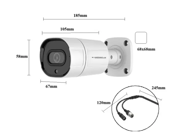 ahd kamera 5mpx 1920p ahd-63e bullet bila