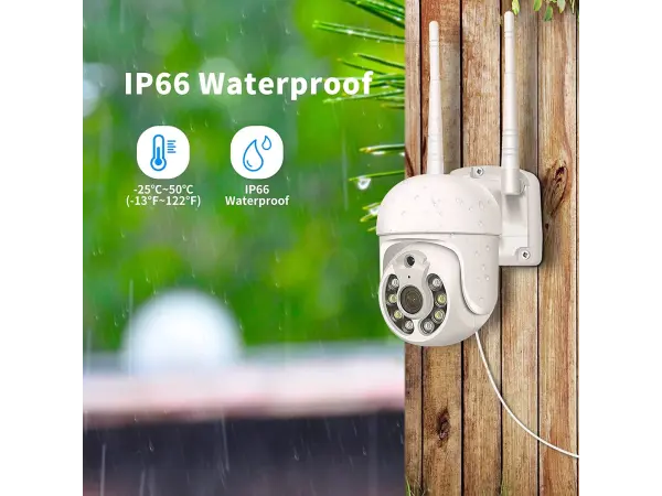 bezdratovy 2 kamerovy set wifi ip pro wip2-108b 3mpx, ptz, cz menu