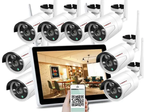 bezdratovy 8 kamerovy set wifi ip pro wip8-152b 11,6"lcd, 3mpx, cz menu