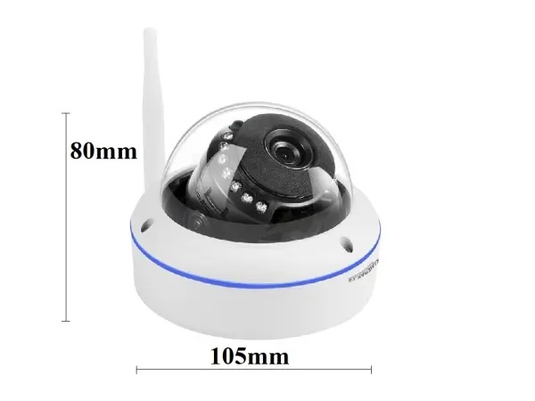 WIFI kamera IP PRO WIP-04B 3MPx pro set DOME + adapter