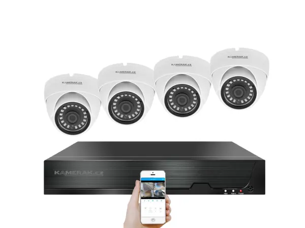 poe ip 4 kamerovy set xm-402b 4mpx, cz menu