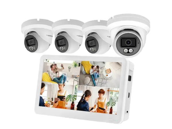 poe ip 4 kamerovy set xm-459b 4mpx s lcd 12", cz menu