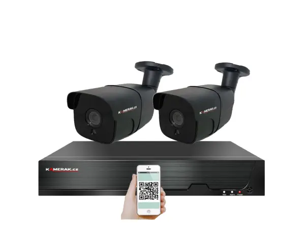 4k poe ip 2 kamerovy set xm-207d 8mpx, mikrofon, ir prisvit cz menu