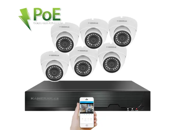 poe ip 6 kamerovy set xm-602b 4mpx,  cz menu