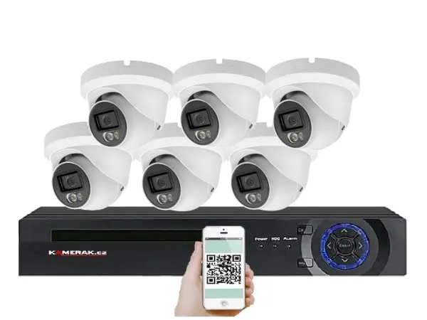 poe ip 6 kamerovy set xm-609b 4mpx, cz menu