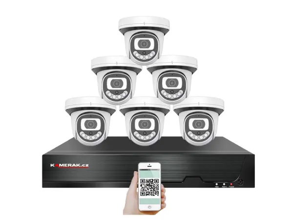 poe ip 6 kamerovy set xm-612b 4mpx, cz menu