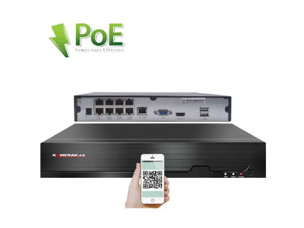 4K PoE IP 6 kamerov� set XM-612D 8MPx, CZ menu