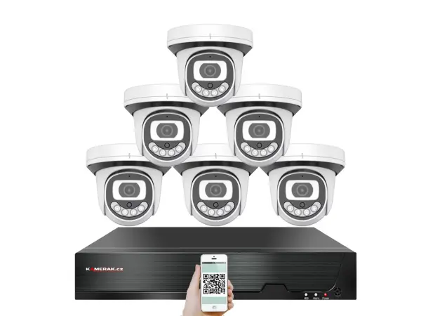 4K PoE IP 6 kamerov� set XM-612D 8MPx, CZ menu