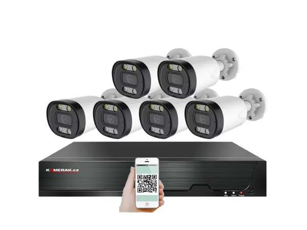 4K PoE IP 6 kamerov� set XM-613D 8MPx, CZ menu