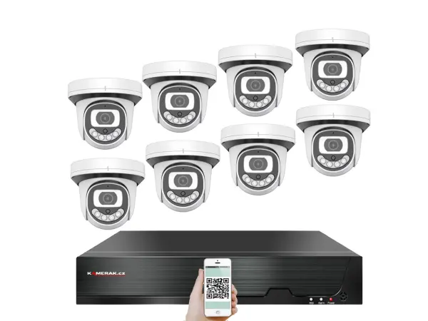 poe ip 8 kamerovy set xm-812a 3mpx, cz menu