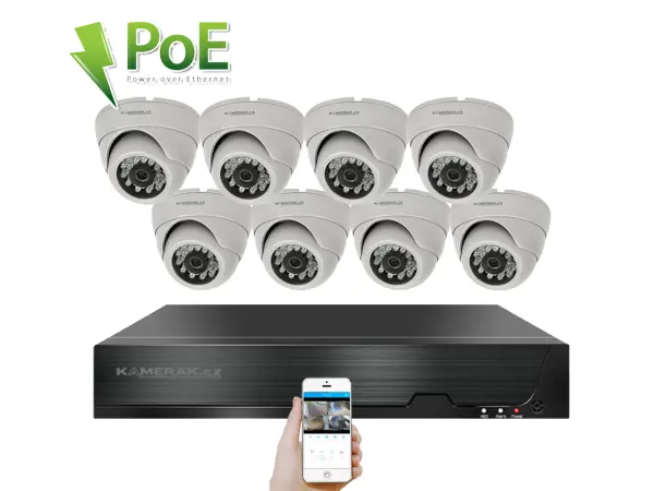 4K PoE IP 8 kamerov� set XM-802D 8MPx, CZ menu