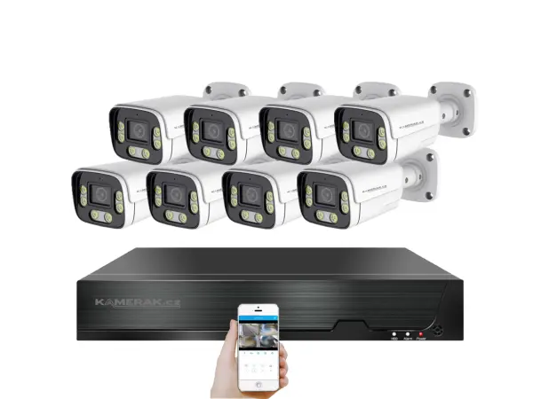 4K PoE IP 8 kamerov� set XM-806D 8MPx, CZ menu