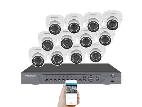 poe ip 12 kamerovy set  xm-1202b 4mpx, cz menu