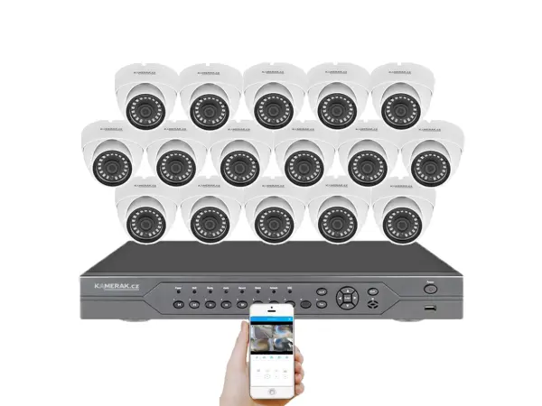 PoE IP 16 kamerov� set  XM-1602B 4MPx, CZ menu