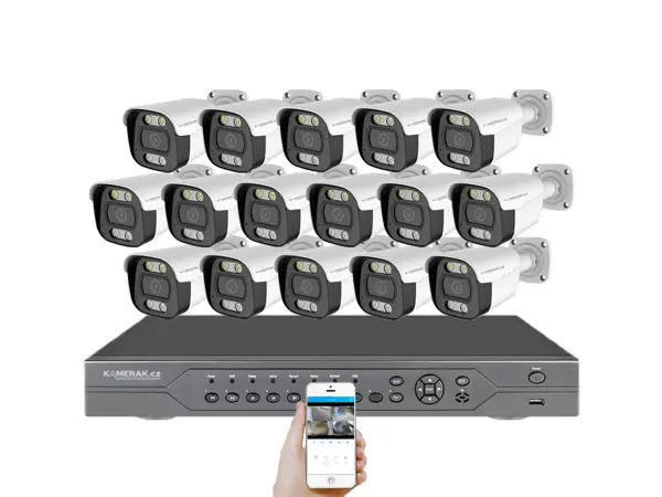 poe ip 16 kamerovy set xm-1614b 4mpx, cz menu