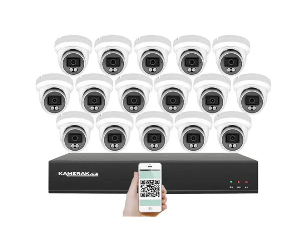 4K PoE IP 16 kamerov� set XM-1609D 8MPx, CZ menu