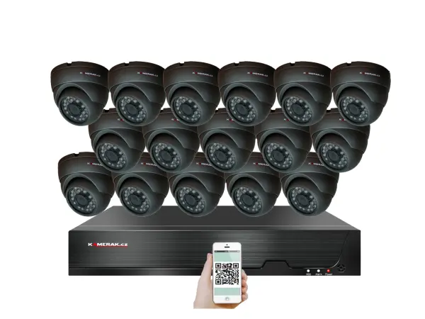 4K PoE IP 16 kamerov� set XM-1611D 8MPx, H.265, CZ menu