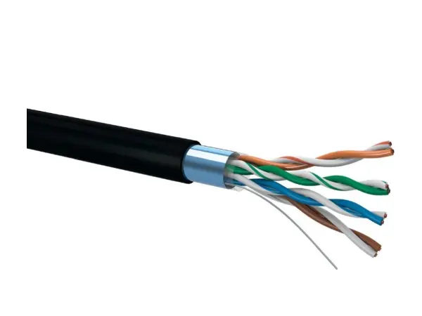 venkovni ftp (f/utp) sitovy kabel cat5e 305m cerny 