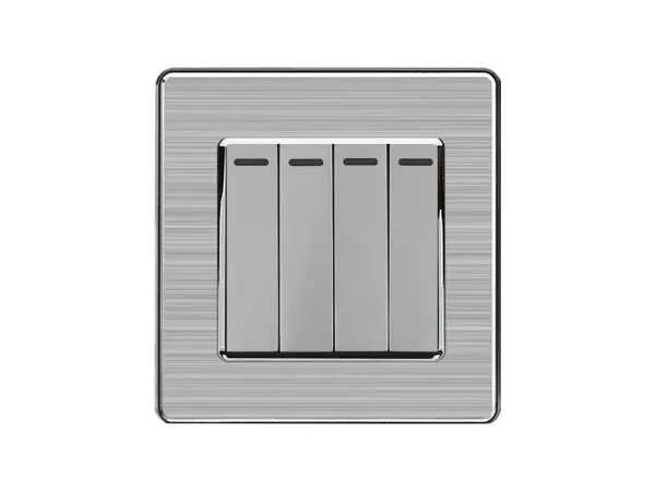 sran 4vypinac sedy, vcetne ramecku z nerez oceli