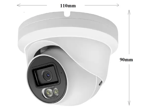 poe ip kamera xm-09b 4mpx dome bila kov