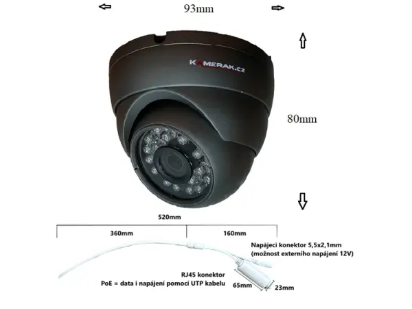 4k poe ip kamera xm-11d 8mpx dome