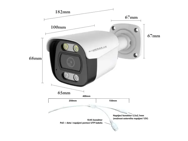 4k poe ip kamera xm-14d 8mpx s mikrofonem
