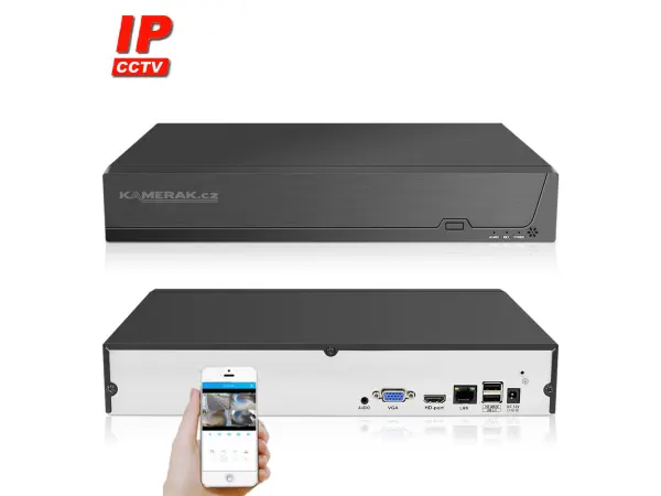 IP 16 kamerov� set s extern�m PoE XM-1602B-Ext. 4MPx, CZ menu