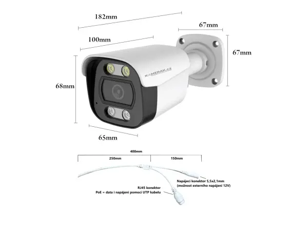 ip 16 kamerovy set s externim poe xm-1614b-ext. 4mpx, cz menu