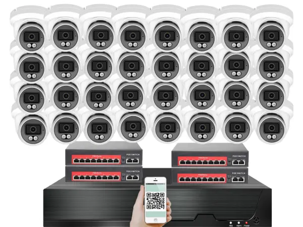 IP 32 kamerov� set s extern�m PoE XM-3209B-Ext. 4MPx, CZ menu