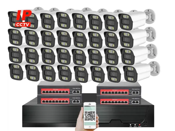 ip 32 kamerovy set s externim poe xm-3214b-ext. 4mpx, cz menu