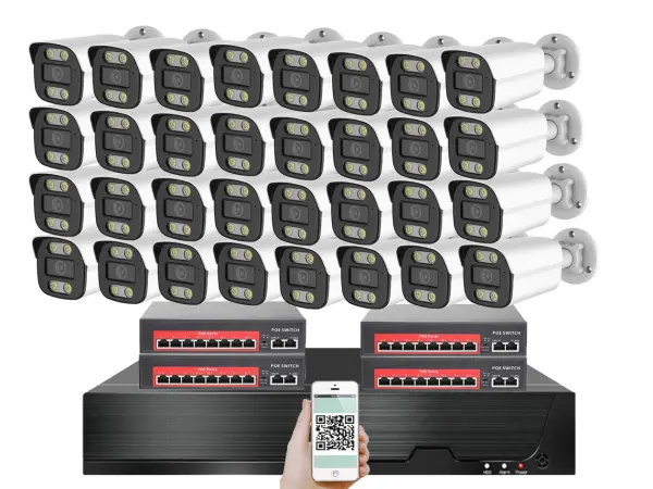 ip 32 kamerovy set s externim poe xm-3214b-ext. 4mpx, cz menu