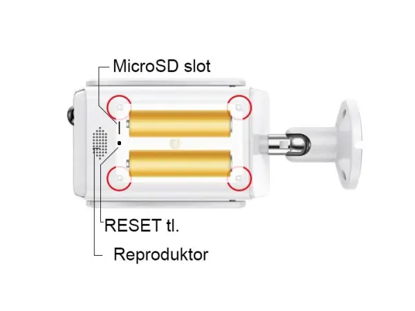 wifi solarni kamera  xm-922 4mpx p2p 2 baterie app. icsee