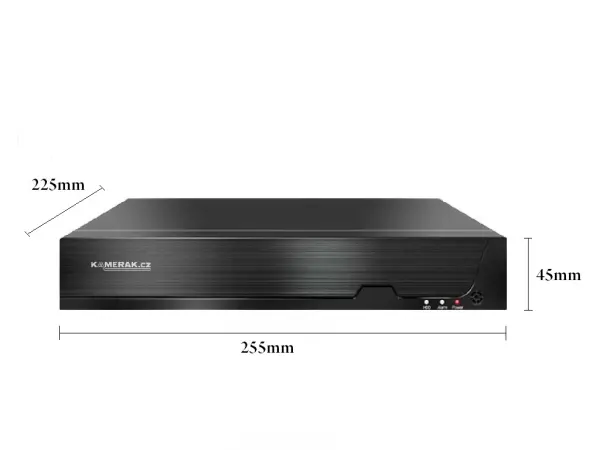poe nvr-7404 4ch 8mpx, h.265 rekorder pro 4 ip kamery, cz menu