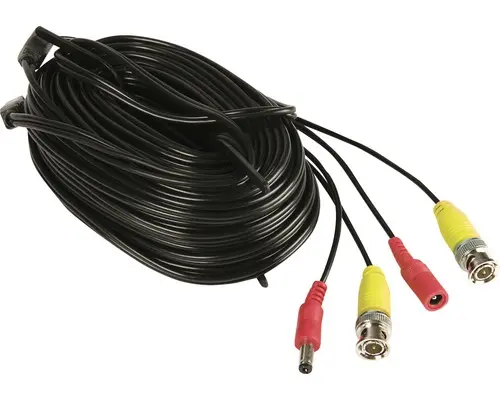 bnc+dc video kabel 18m pro 1 kameru (analog, ahd)