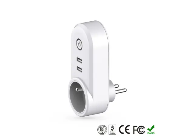 chytra wifi zasuvka tuya lspa2, 2x usb port