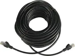 utp sitovy kabel patch rj45 cat5e 20m cerny